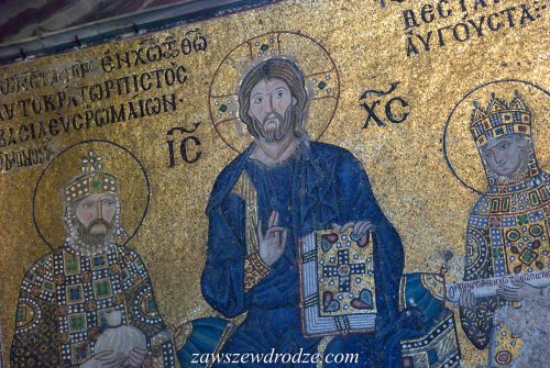 Hagia Sophia - odsłonięte mozaiki chrześcijańskie